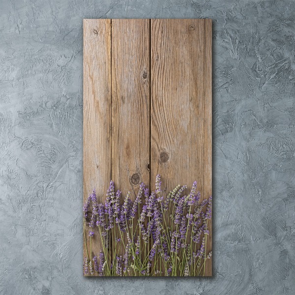 Staand plexiglas foto Lavendel op hout