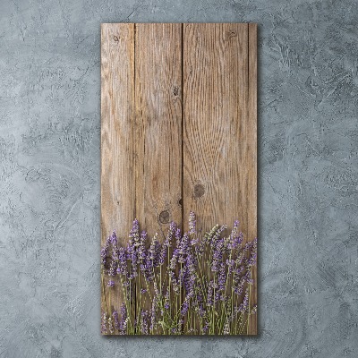 Staand plexiglas foto Lavendel op hout