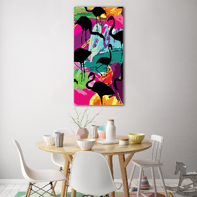 Staand foto plexiglas Flamingo's