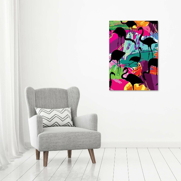 Staand foto plexiglas Flamingo's