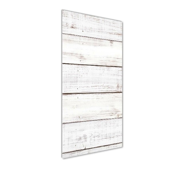 Staand foto in plexiglas Houten muur