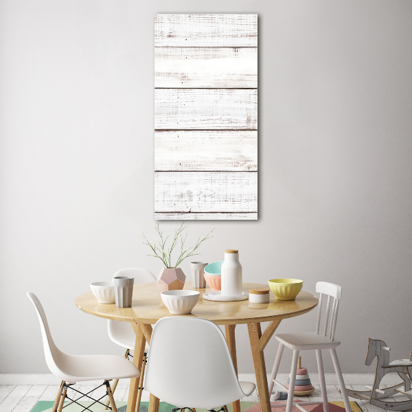 Staand foto in plexiglas Houten muur