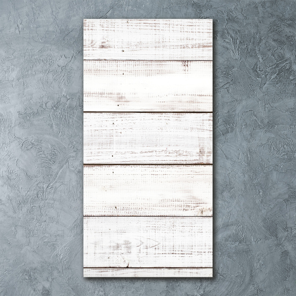 Staand foto in plexiglas Houten muur