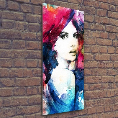 Staand foto in plexiglas Abstracte vrouw