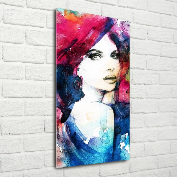 Staand foto in plexiglas Abstracte vrouw