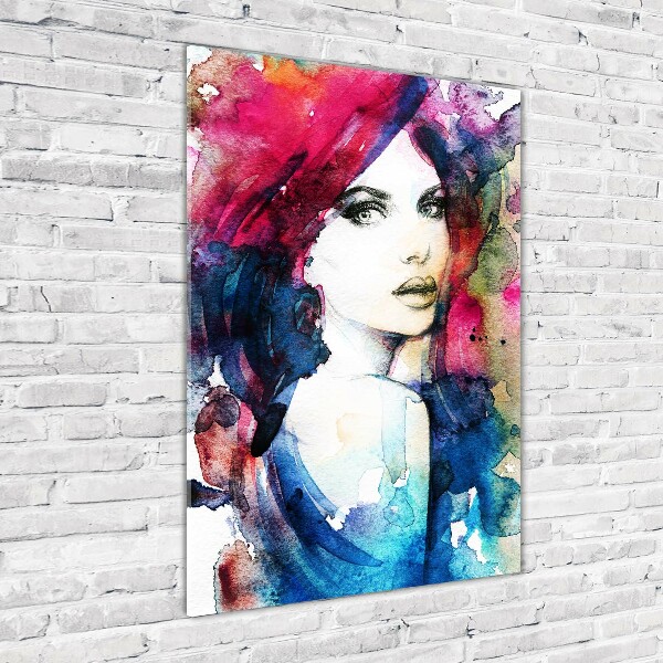 Staand foto in plexiglas Abstracte vrouw