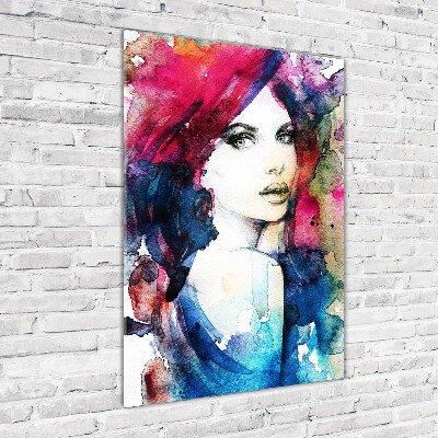 Staand foto in plexiglas Abstracte vrouw