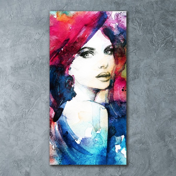 Staand foto in plexiglas Abstracte vrouw