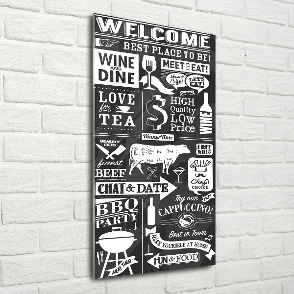 Staand plexiglas foto Restaurant