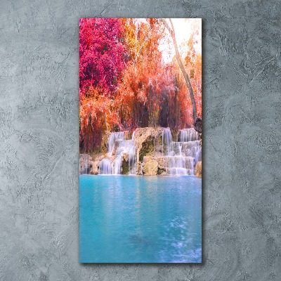 Staand foto op plexiglas Waterval in het bos