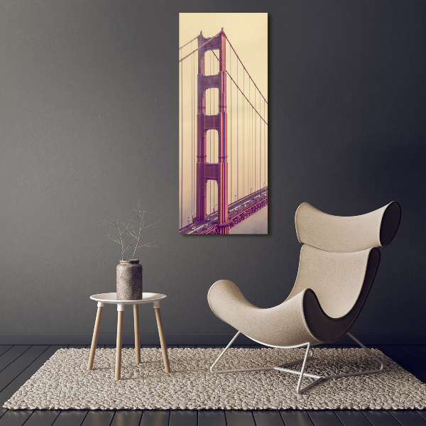 Staand foto in plexiglas San Francisco-brug