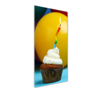 Staand foto plexiglas Verjaardagscupcake