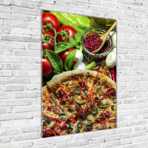 Staand foto op plexiglas Pizza
