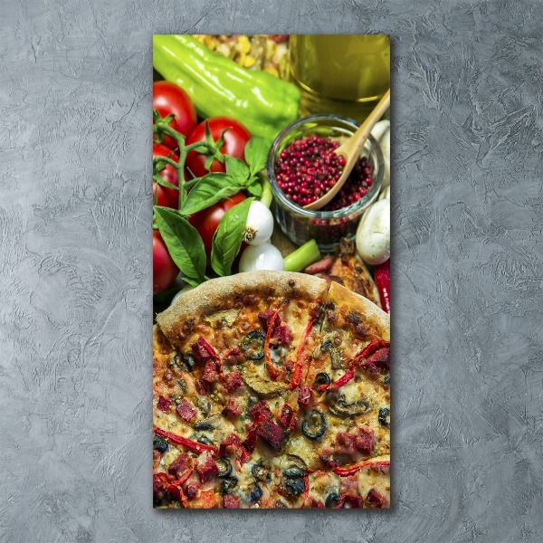 Staand foto op plexiglas Pizza