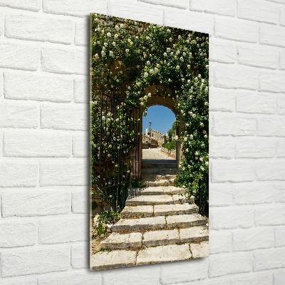 Staand plexiglas foto Bloemenboog