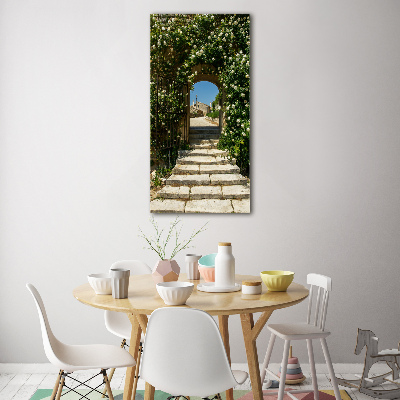 Staand plexiglas foto Bloemenboog