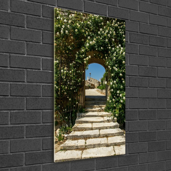 Staand plexiglas foto Bloemenboog