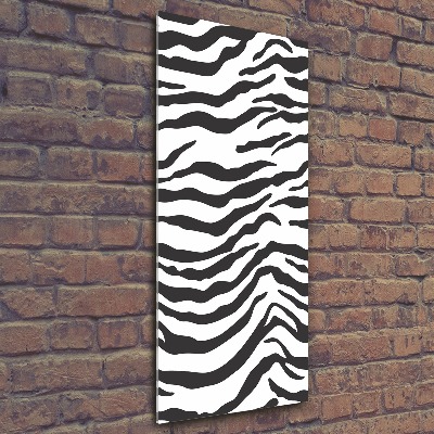 Staand plexiglas foto Zebra-achtergrond