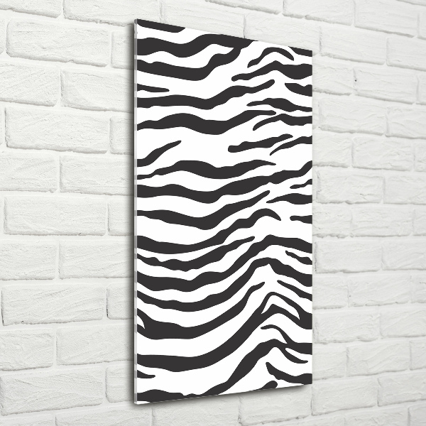 Staand plexiglas foto Zebra-achtergrond
