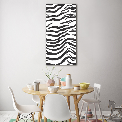 Staand plexiglas foto Zebra-achtergrond
