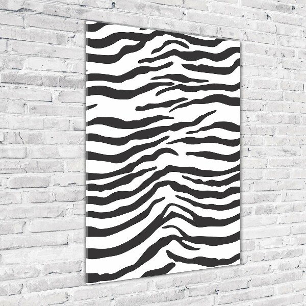 Staand plexiglas foto Zebra-achtergrond