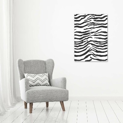 Staand plexiglas foto Zebra-achtergrond