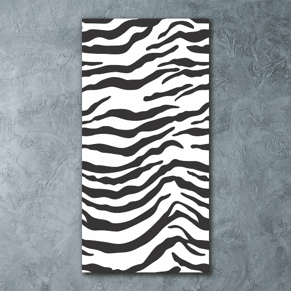 Staand plexiglas foto Zebra-achtergrond