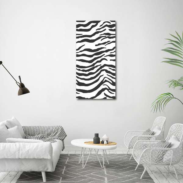 Staand plexiglas foto Zebra-achtergrond