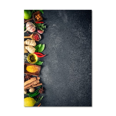 Staand foto in plexiglas Specerijen en kruiden