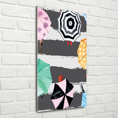 Staand foto plexiglas Kleurrijke paraplu's