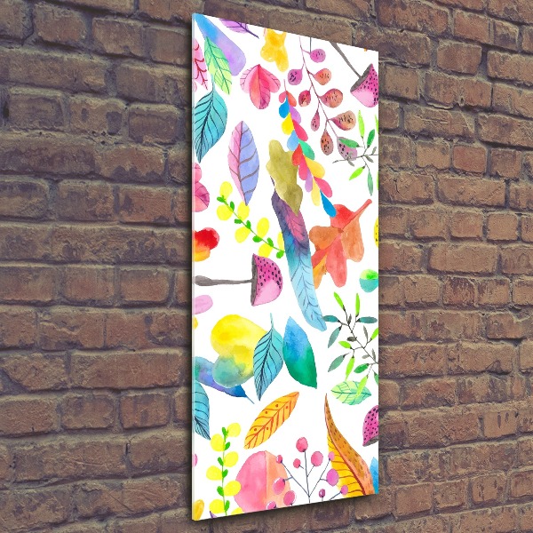 Staand foto in plexiglas Bladeren en paddenstoelen