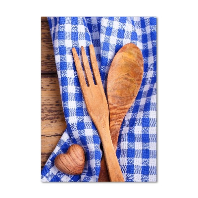 Staand foto plexiglas Houten bestek