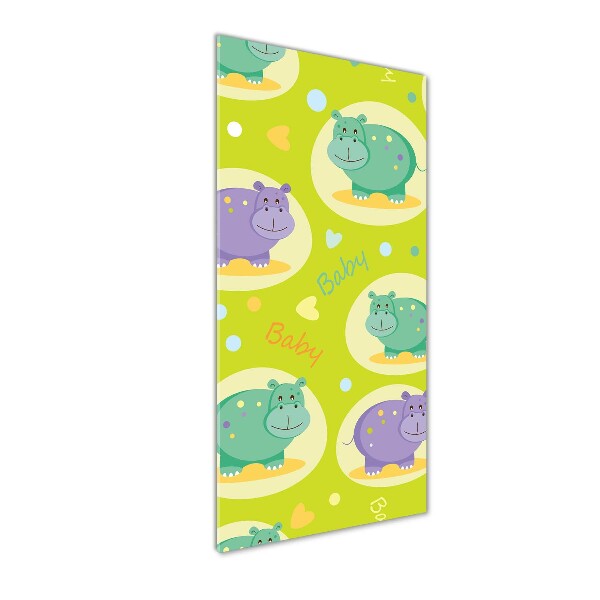 Staand foto op plexiglas Nijlpaarden