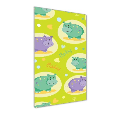 Staand foto op plexiglas Nijlpaarden