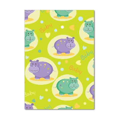 Staand foto op plexiglas Nijlpaarden