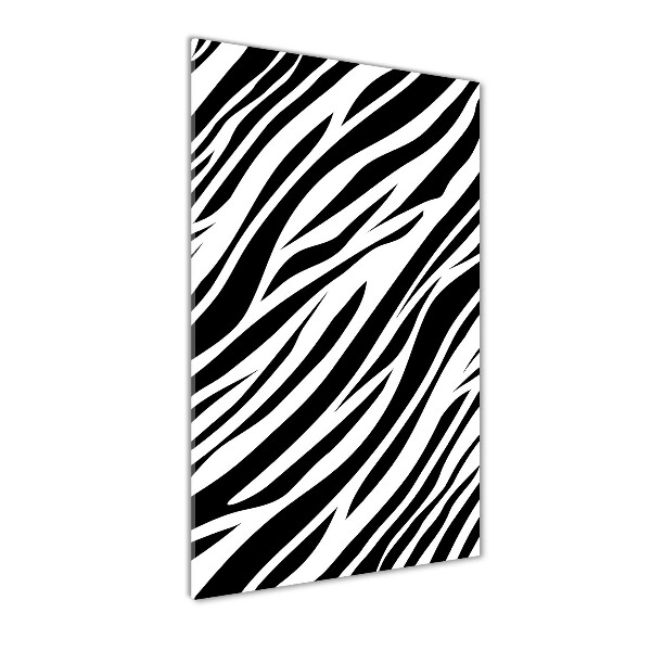 Staand plexiglas foto Zebra-achtergrond