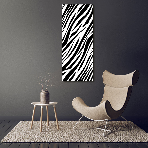 Staand plexiglas foto Zebra-achtergrond