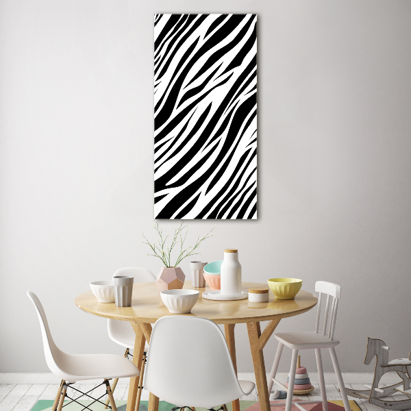 Staand plexiglas foto Zebra-achtergrond