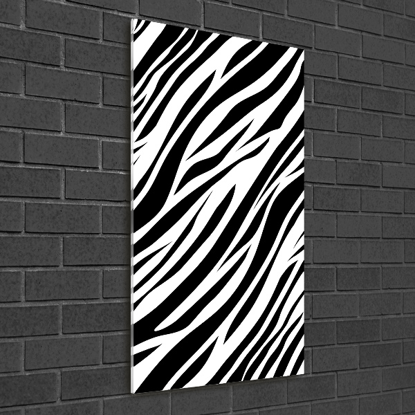 Staand plexiglas foto Zebra-achtergrond