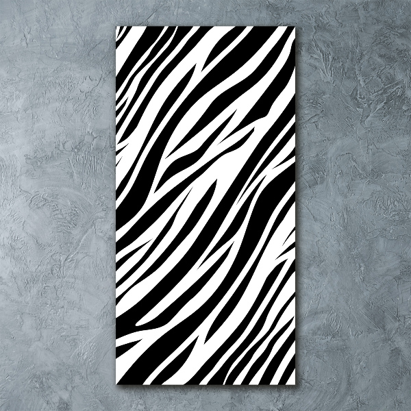 Staand plexiglas foto Zebra-achtergrond