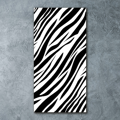 Staand plexiglas foto Zebra-achtergrond