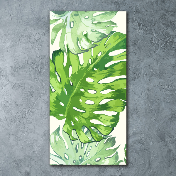 Staand plexiglas foto Tropische bladeren