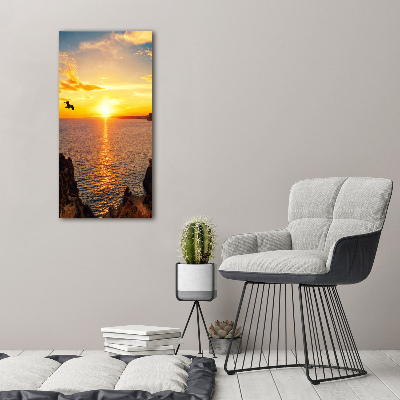 Staand foto plexiglas Zonsondergang aan zee