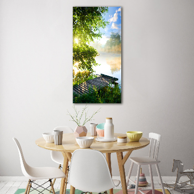 Staand plexiglas foto Houten steiger