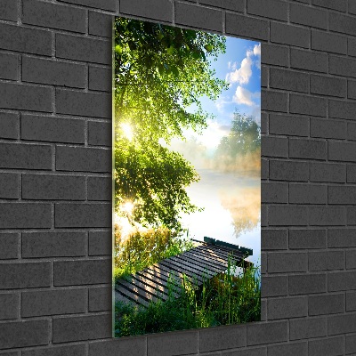 Staand plexiglas foto Houten steiger