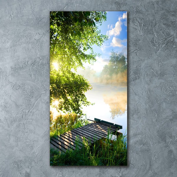 Staand plexiglas foto Houten steiger