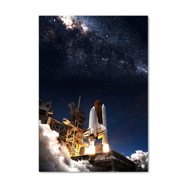 Staand foto in plexiglas Raket die opstijgt