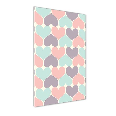 Staand foto in plexiglas Kleurrijke harten