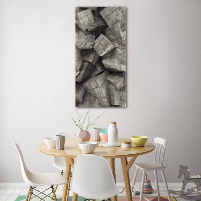 Staand foto plexiglas Betonnen kubussen