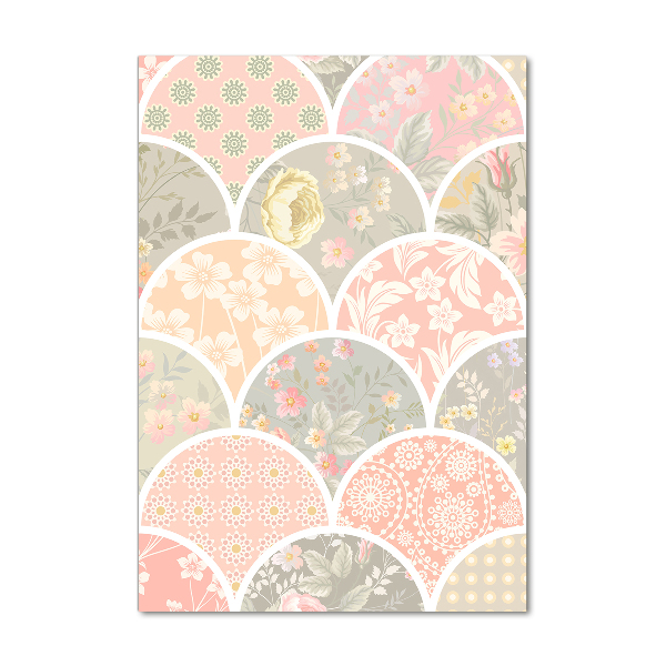 Staand foto in plexiglas Bloemenpatroon